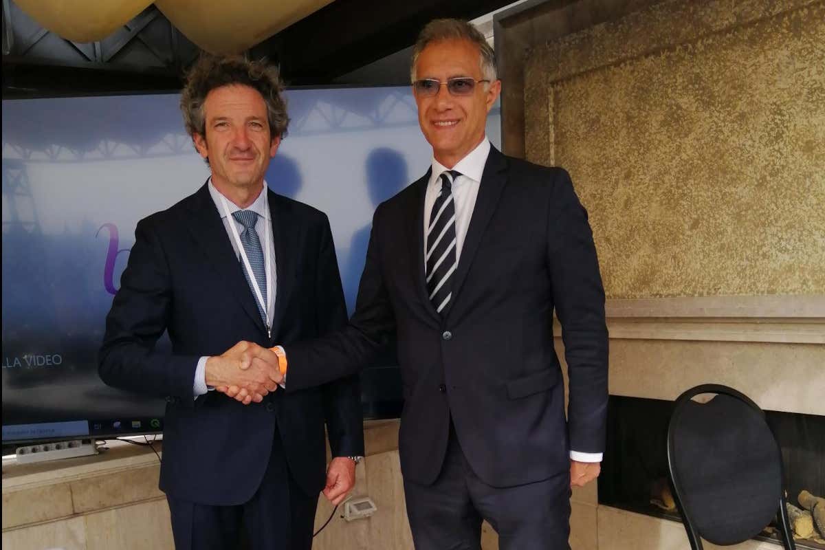 Da sinistra Christian Marchesini e Felice Assenza Dalla Valpolicella alla Citt&agrave; eterna, Roma scopre l'Amarone