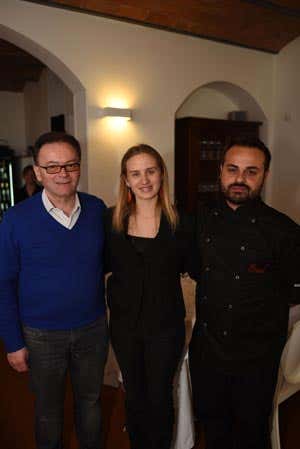 da sinistra: Doriano Marchetti (presidente di Moncaro), Sara Gasparini, Pasquale Russo