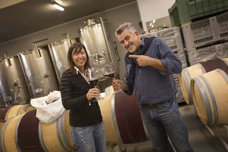 Elvira Bortolomiol e Roberto Cipresso (Da Valdobbiadene a Montalcinoper realizzare il sogno di un grande rosso)