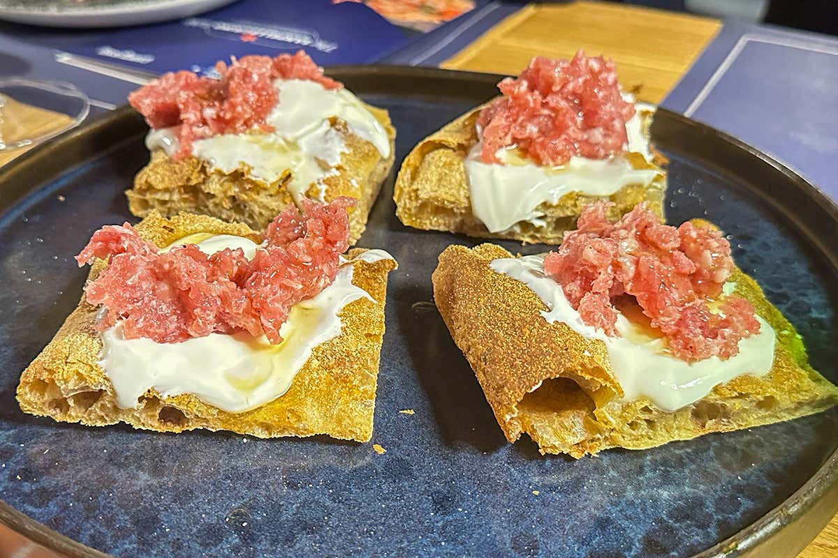 A Bergamo la pizza ha incontrato la cucina ligure in una cena d’autore a 4 mani