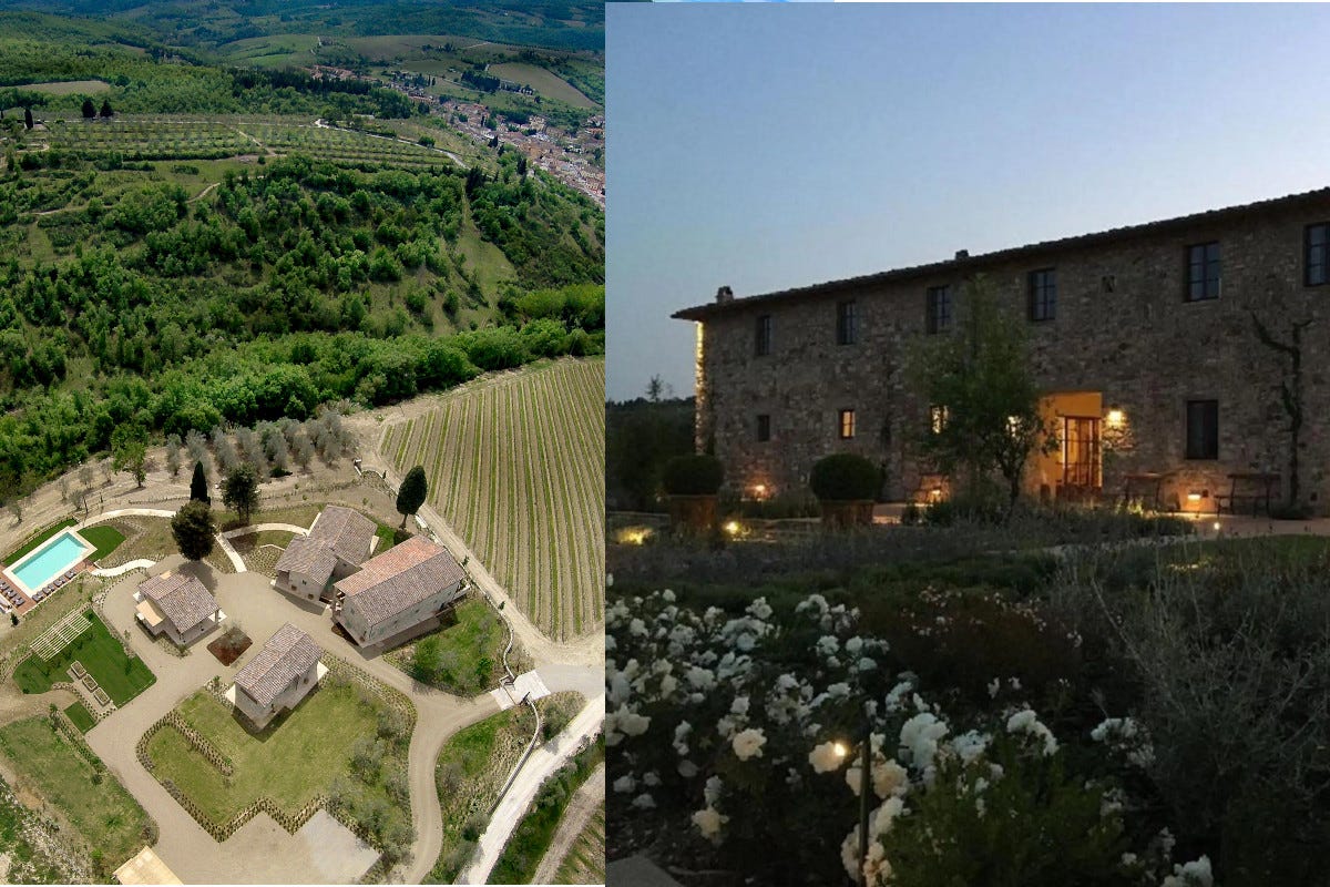 Da sinistra Borgo del Cabreo e Pietra del Cabreo (foto sito) Borgo del Cabreo e Pietra del Cabreo riaprono le dimore di charme nel Chianti
