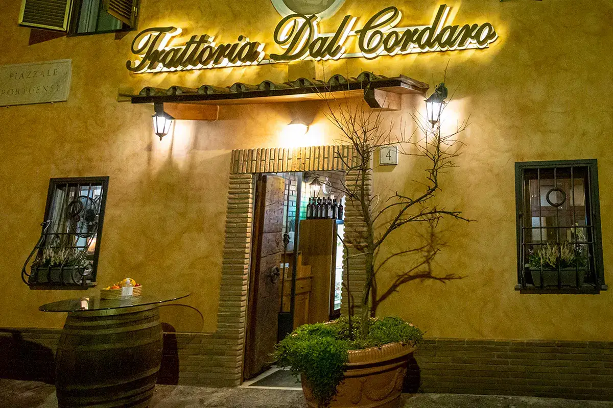 Ingresso Dal Cordaro, 100 anni della vera cucina di Roma