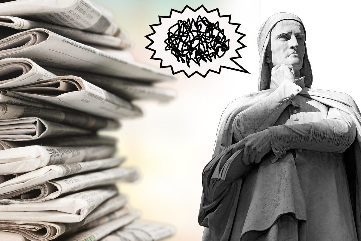 Settecento anni dalla morte di Dante... ma la stampa italiana se ne dimentica! Settecento anni dalla morte di Dante: la stampa non ne parla, occasione persa per il turismo