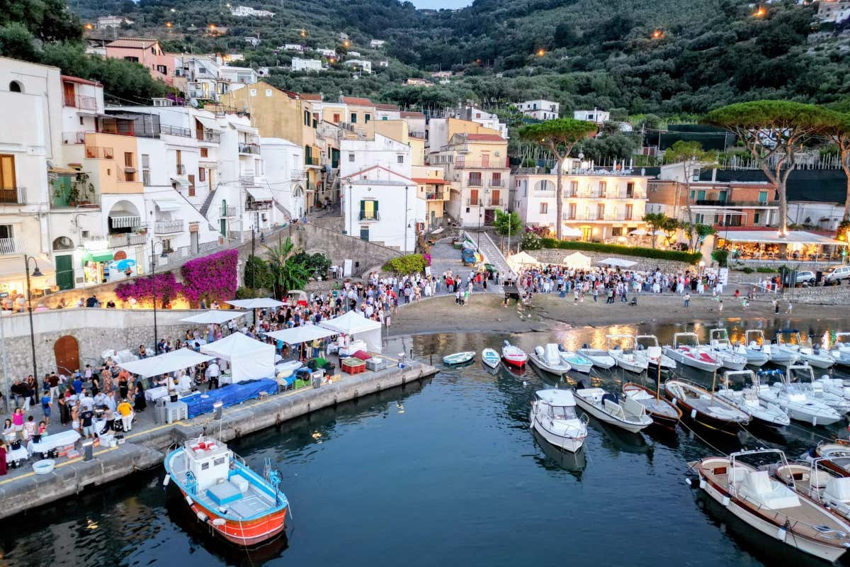 Il porto di Marina di Puolo, una delle frazioni di Massa Lubrense (Na)