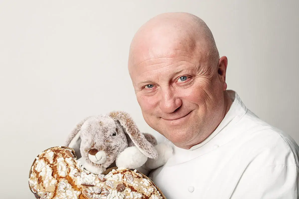 Dario Loison, patron dell&rsquo;Antica Pasticceria Loison di Costabissara (Vi) La Pasqua &egrave; pi&ugrave; dolce, con la Colomba al caramello salato Loison