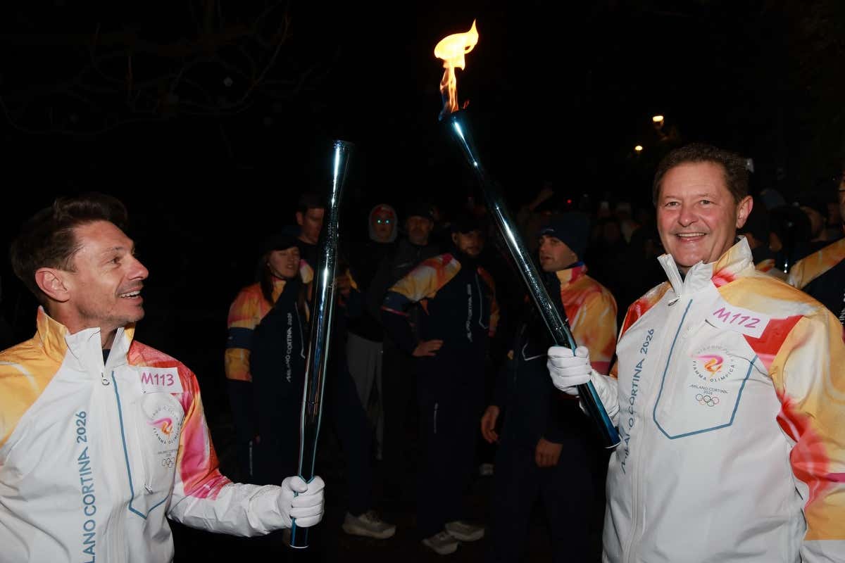 Chef Enrico Cerea ha avuto l'onore di essere tedoforo nel passaggio della fiaccola olimpica a Bergamo