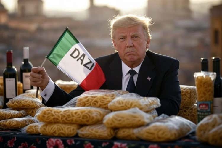 Trump, i dazi affondano le Borse. E l'Italia rischia un boom del cibo contraffatto