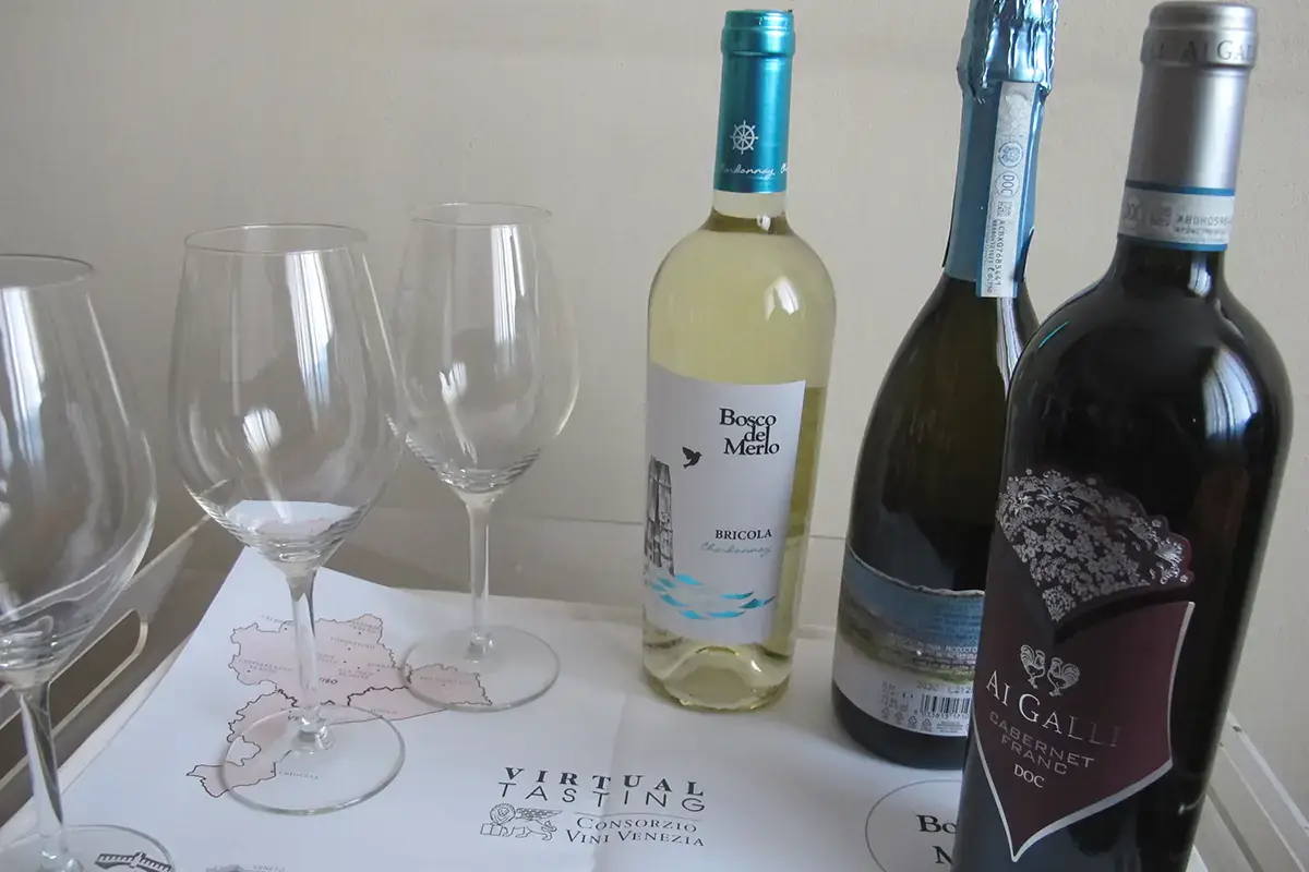 I tre vini protagonisti della degustazione virtuale L'evoluzione della Doc Venezia in tre vini da degustazione