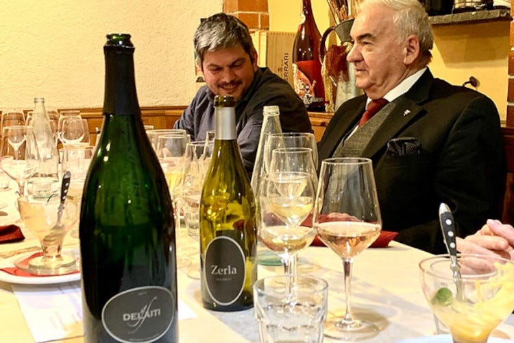 Igor Delaiti e Giuseppe Casagrande Igor Delaiti, quando il vino diventa musica e regala emozioni