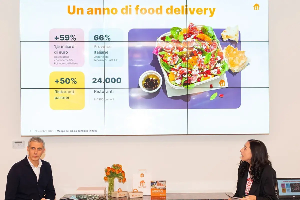 Daniele Contini e Sara Porro Ristoranti sempre pi&ugrave; legati al food delivery: su Just Eat&nbsp; 50% di adesioni nel 2021