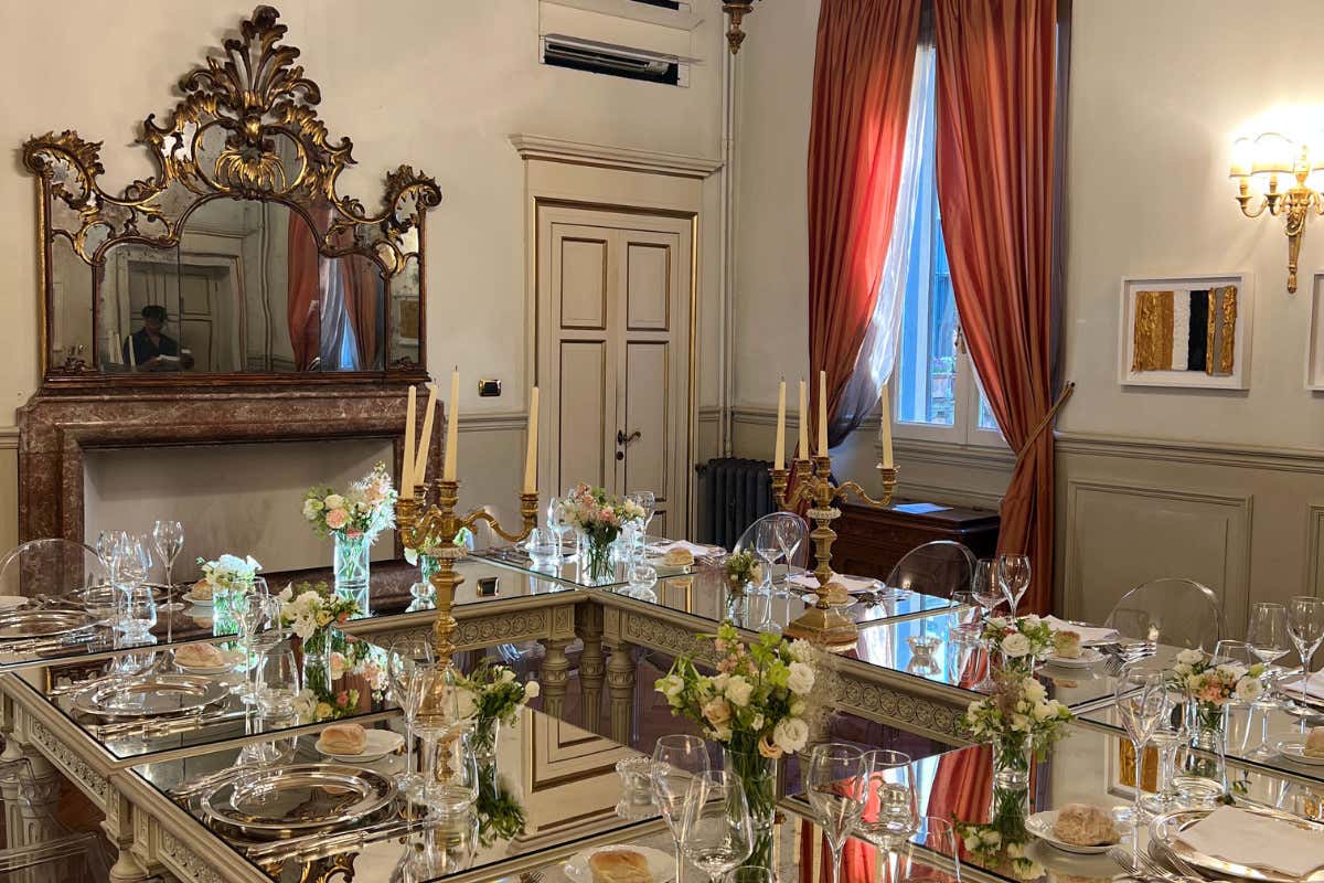 La sala del ristorante Cavoli a Merenda