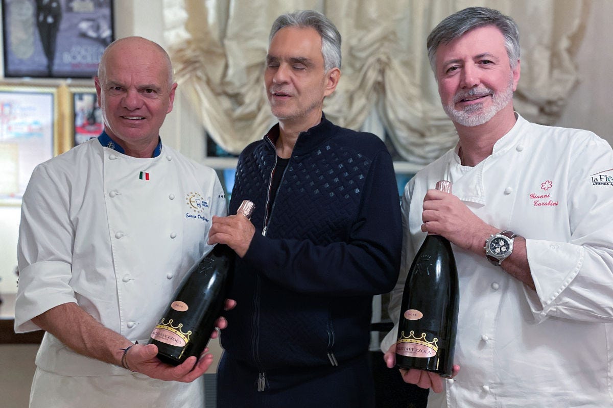 Euro-Toques a casa di Bocelli con gli chef Derflingher e Tarabini