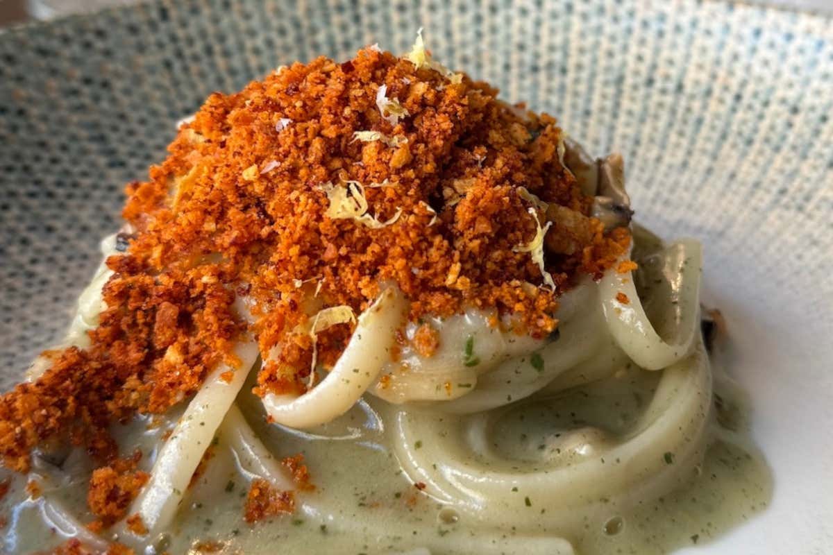 Linguina, conchigliacei e pan crusco