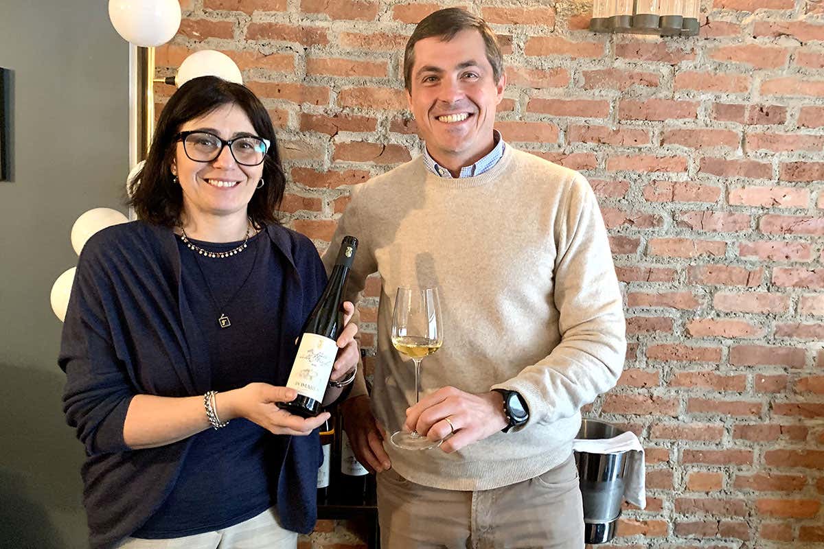 Federica De Santis e Andrea Spalletti Rivelli Pomario una cantina nata per caso Federica De Santis e Andrea Spalletti Rivelli Pomario una cantina nata per caso