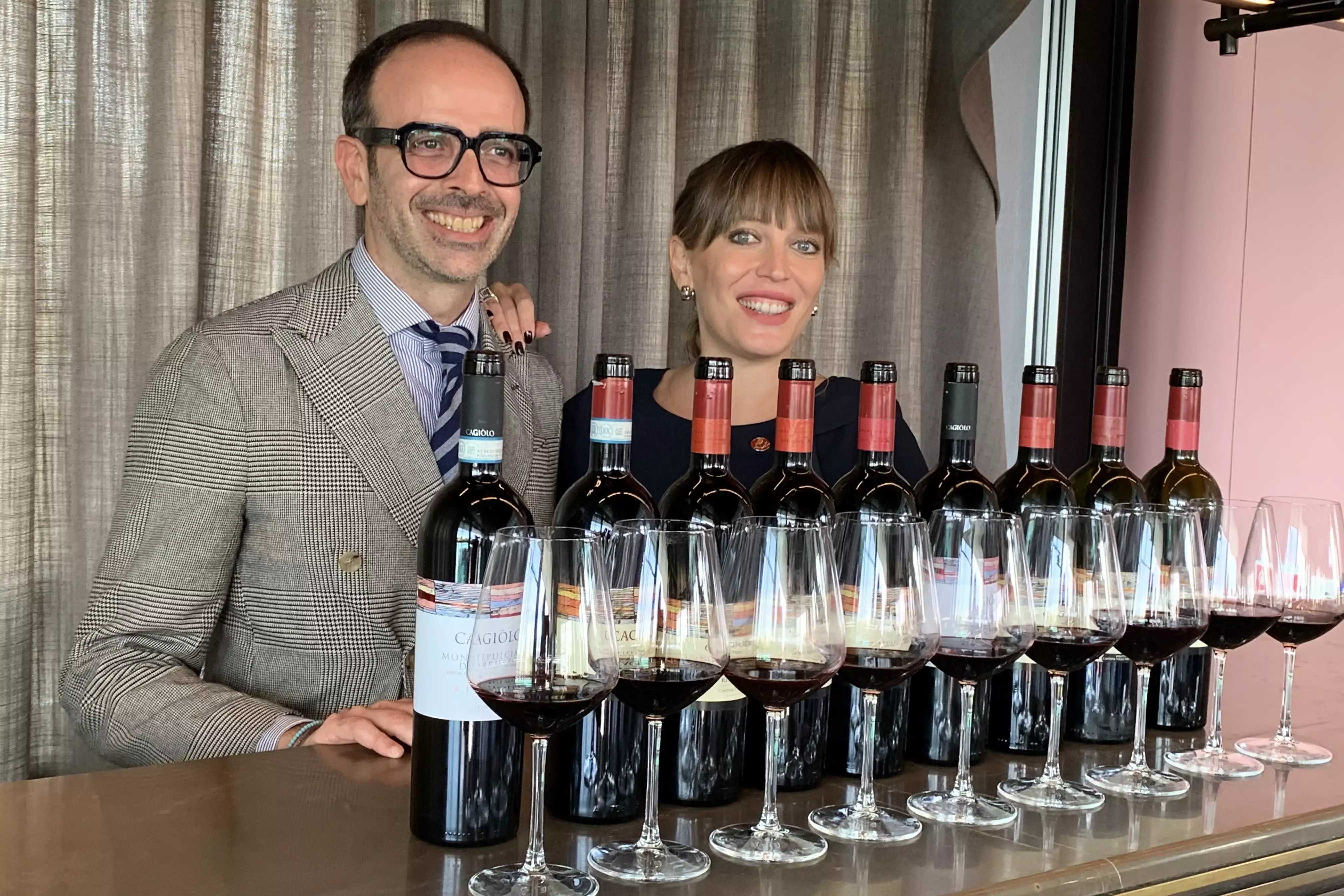 Andrea Di Fabio e Cristina Mercuri Cantina Tollo festeggia i 30 anni di Cagi&ograve;lo
