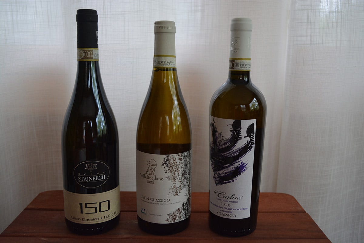 In degustazione tre etichette di Lison Docg della zona classica Docg Loison all’assaggio Tre vini giovani con un futuro