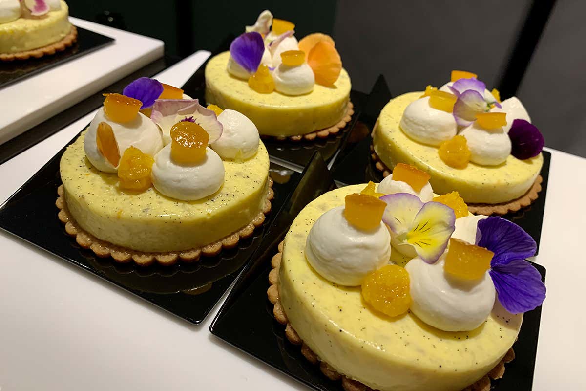 I colori e le consistenze della Sicilia in uno dei dessert  Terrazza