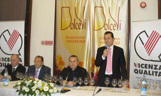 Da destra: Alessandro Fabris, Fabio Piccoli, Fausto Maculan e Dino Marchi Da destra: Alessandro Fabris, Fabio Piccoli, Fausto Maculan e Dino Marchi