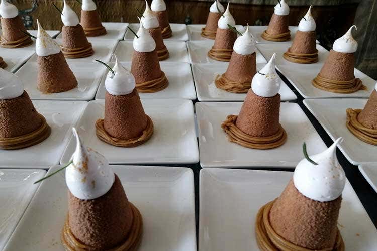 Alcuni dei dolci preparati dal pastry chef Nuti Cambio di stagione gastronomico nei ristoranti del Rome Cavalieri