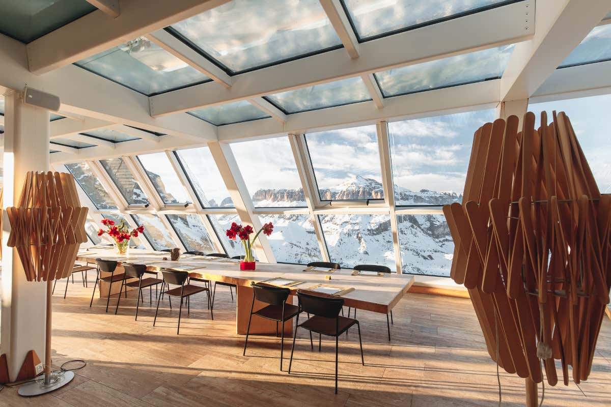 Arabba, il rifugio Gorza Arabba, tempio dello sci sulla Marmolada