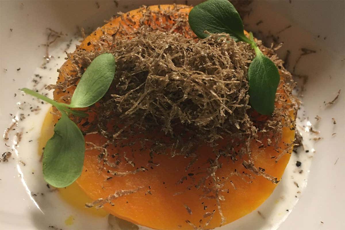 Zucca moscata di Napoli, tartufo bianco del Molise e Mozzarella di Bufala Campana Dop Da &ldquo;Don Lisandro Osteria Moderna&rdquo; piatti di rara bont&agrave;