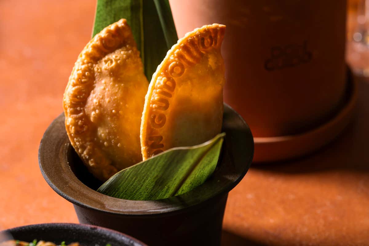 Empanadas con jamón alla brace