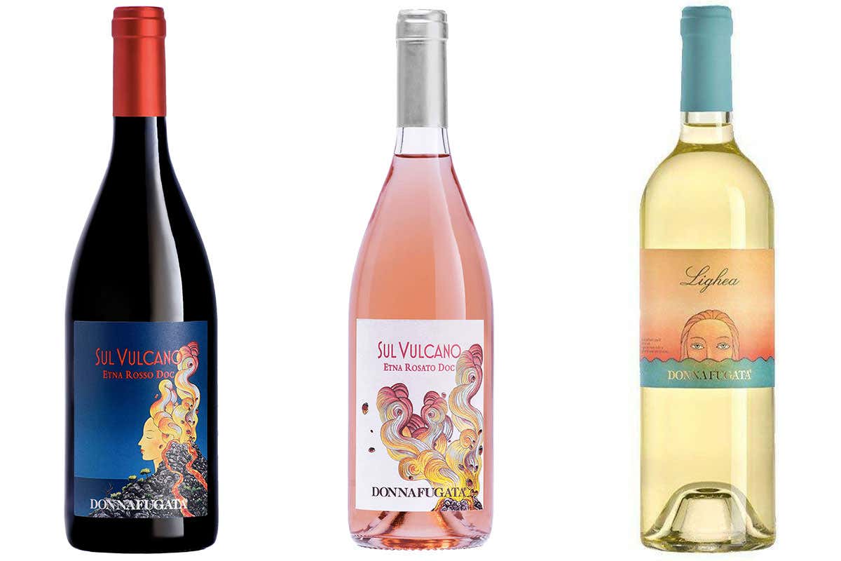 Etna Rosso Sul Vulcano, Etna Rosato Sul Vulcano e Lighea Donnafugata, la migliore immagine della Sicilia del vino