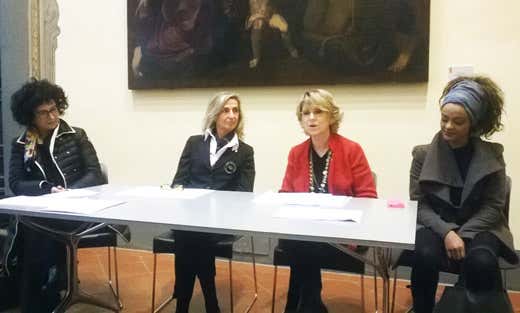 da sinistra: Paola Tassi, Sabrina Biagini, Marzia Morganti Tempestini e Mek Tessema da sinistra: Paola Tassi, Sabrina Biagini, Marzia Morganti Tempestini e Mek Tessema