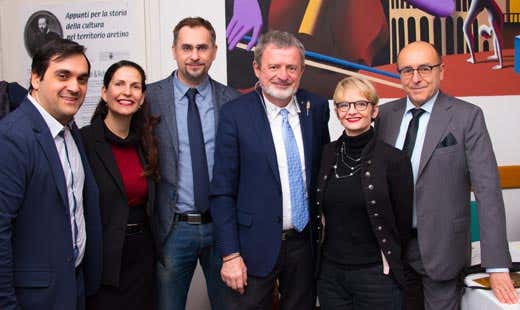 da sinistra: Ginaluca Drago, Maria Grazie Frappi, Marcello Comanducci, Alberto Lupini, Rossana Del Santo e Claudio Zeni