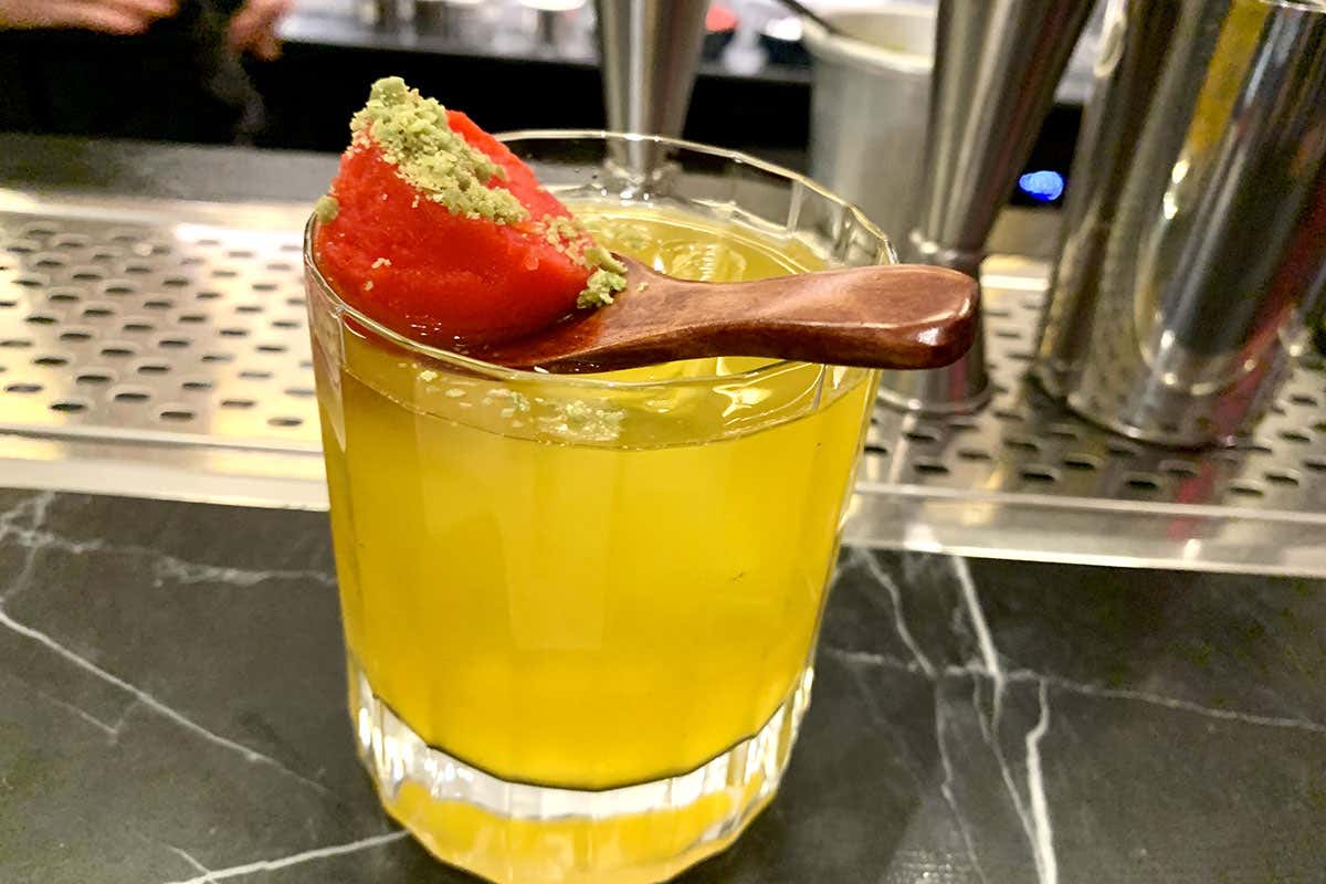 Il Meneghino con sorbetto al Campari Filippo Sisti firma la nuova drink list de Il Circolino