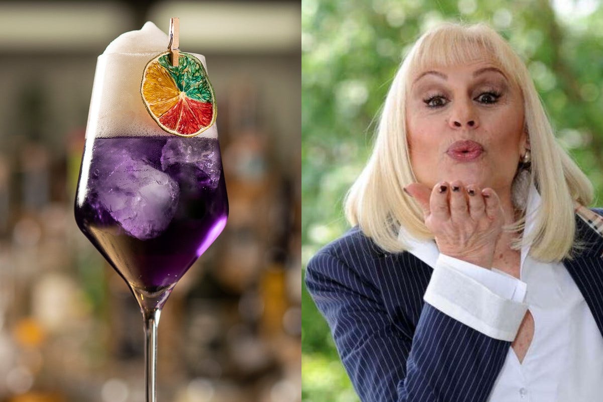 Ti presento Sanremo, “Purple Tonic”: il drink in onore di Raffaella Carrà