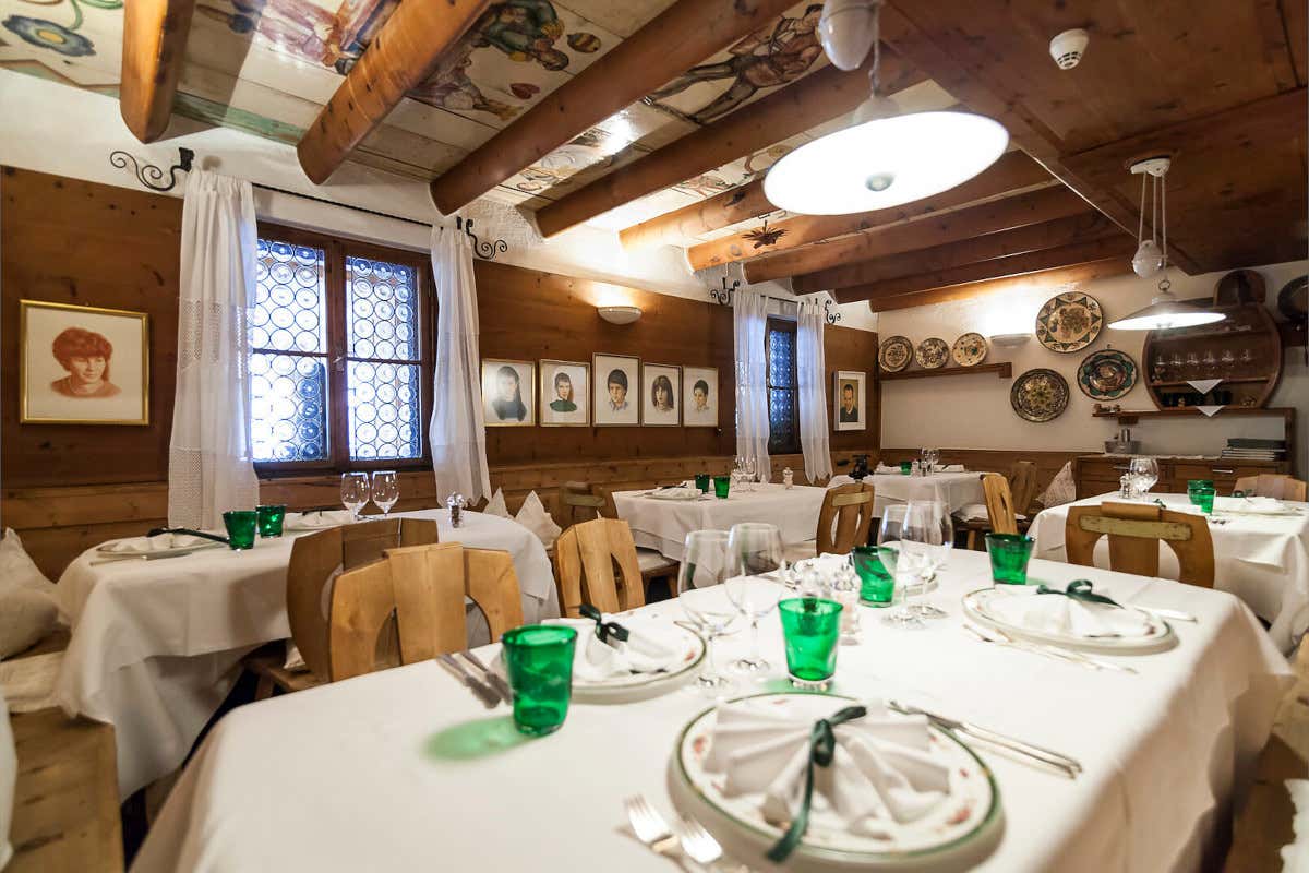 La sala del ristorante Drumlerstube