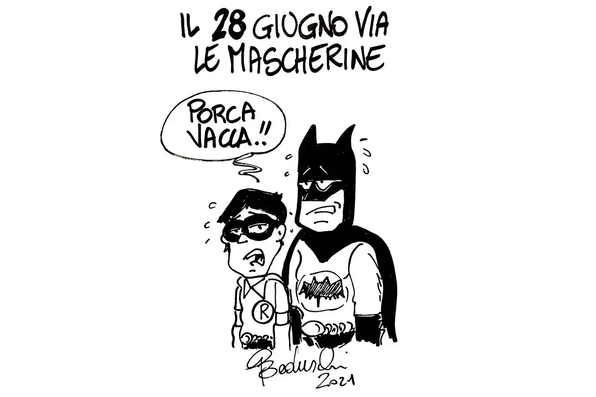 Via le mascherine! Via le mascherine!