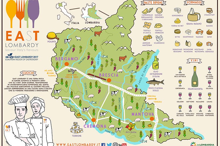 La mappa del gusto lombardo - East Lombardy, un manifesto per rinascere dalla pandemia