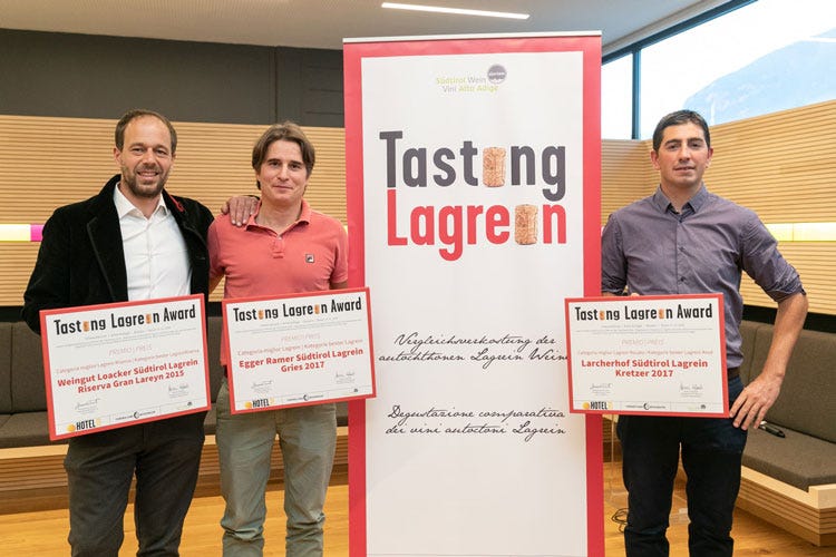 (Egger-Ramer, Loacker, Larcherhof premiati a Tasting Lagrein 2018)