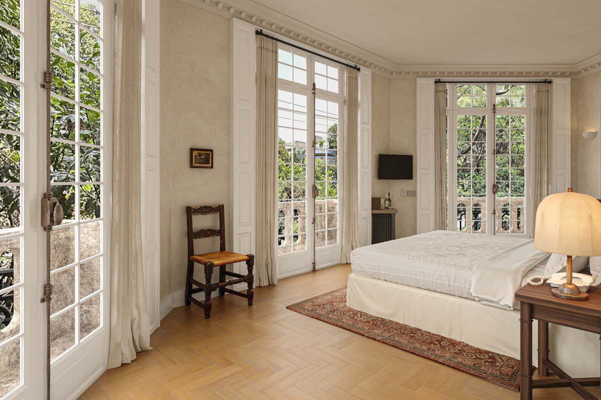 Una delle camere del Relais & Châteaux El Cortés