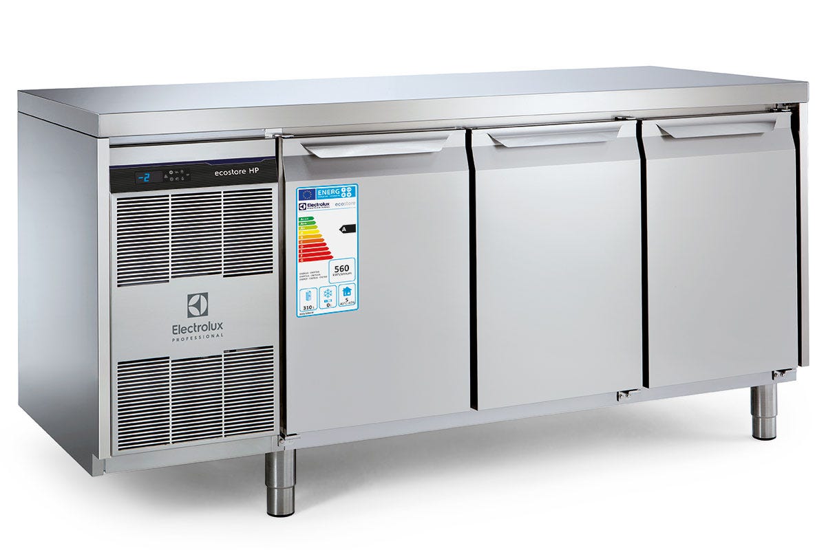 Tavoli Refrigerati ecostoreHP Minimo impatto ambientale