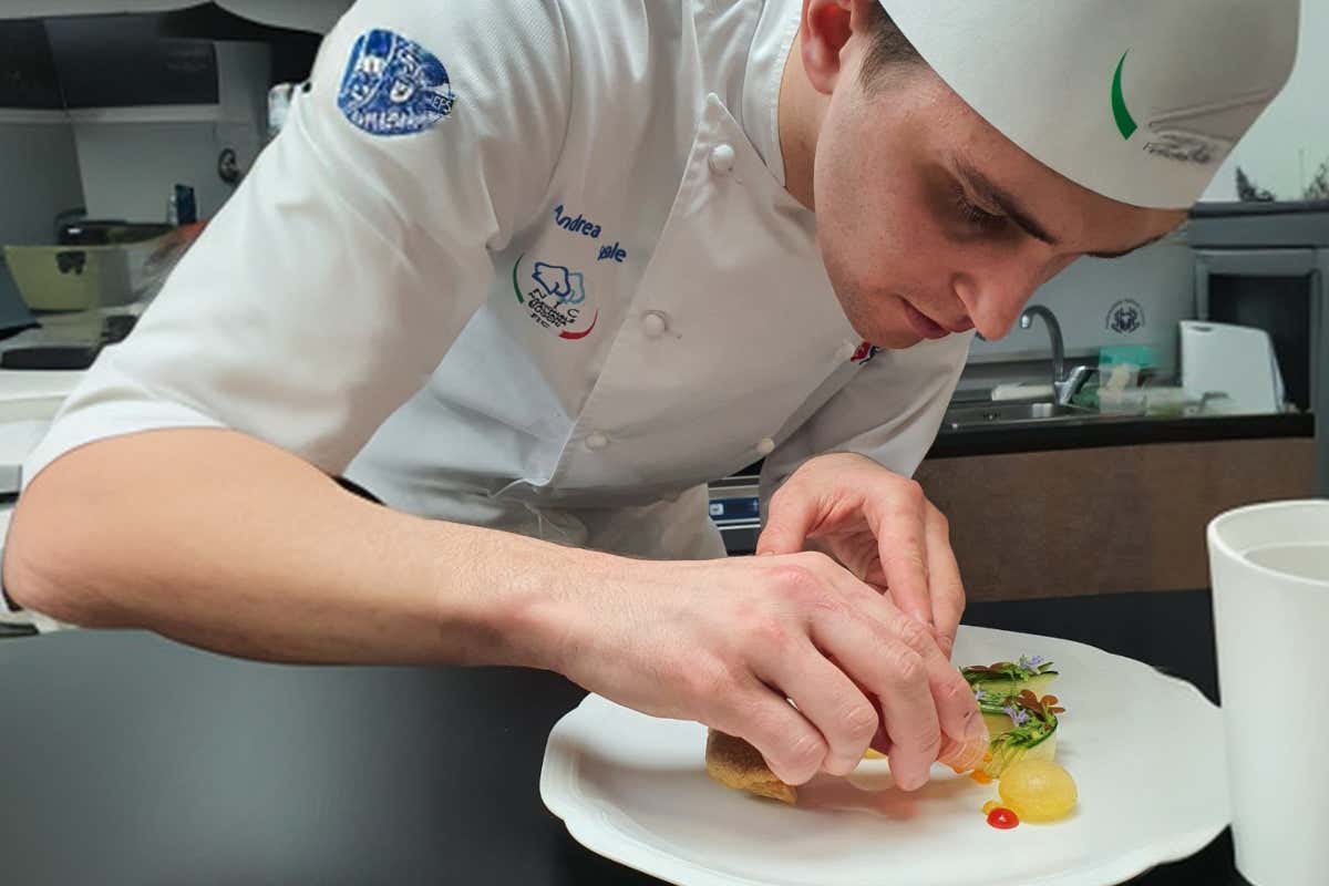 Andrea Serale nei suoi dolci trasforma la panna in arte Andrea Serale nei suoi dolci trasforma la panna in arte