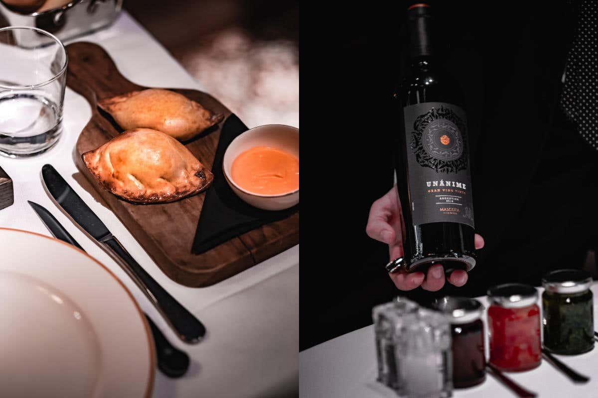 La cucina di El Porteno comprende le empanadas, un classico della cucina argentina, e una selezione vinicola di livello 