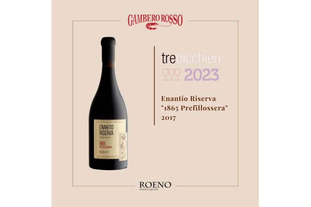 Enantio Riserva 1865 Prefillossera annata 2017 di Roeno Tre Bicchieri e Slow Food: il momento d'oro dell'Enantio