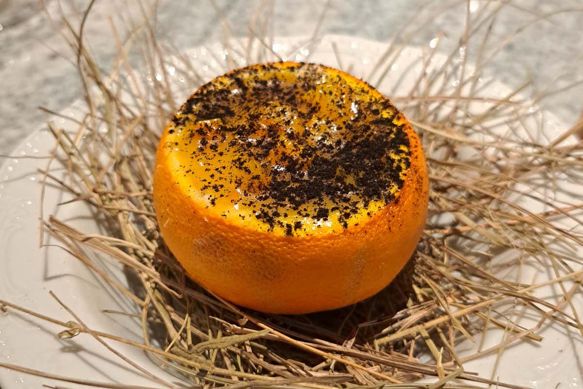 Torta basca cotta nell’arancia