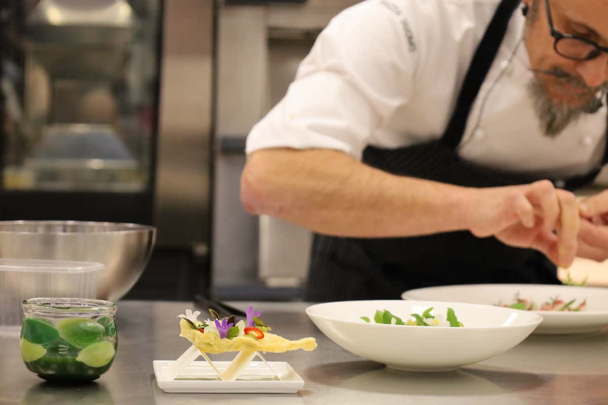 Per Enrico Crippa, utilizzare i prodotti dell'orto diventa laboratorio di creatività