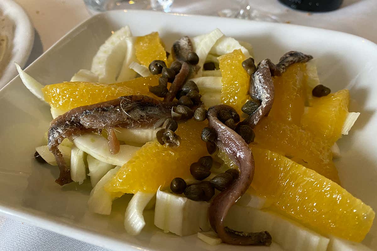 Insalata di arance, finocchi e “masculini da magghia”