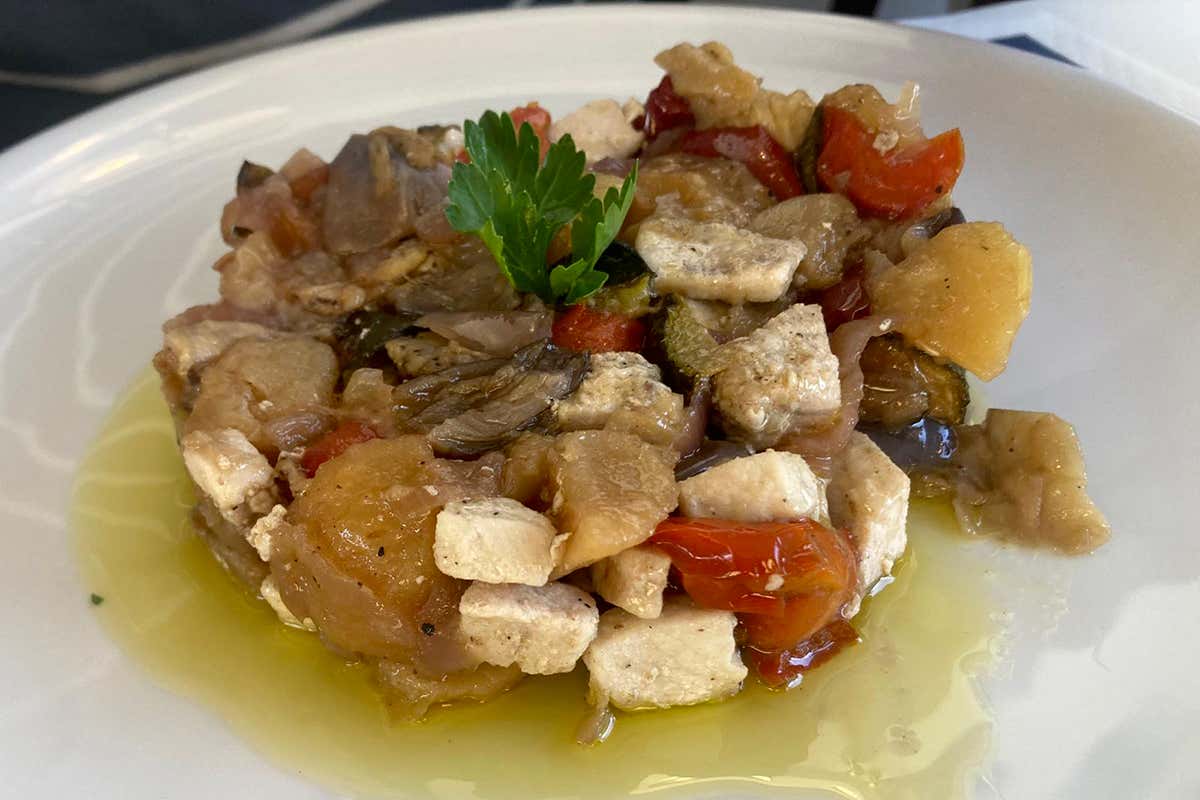 Caponata di pesce spada alla siciliana