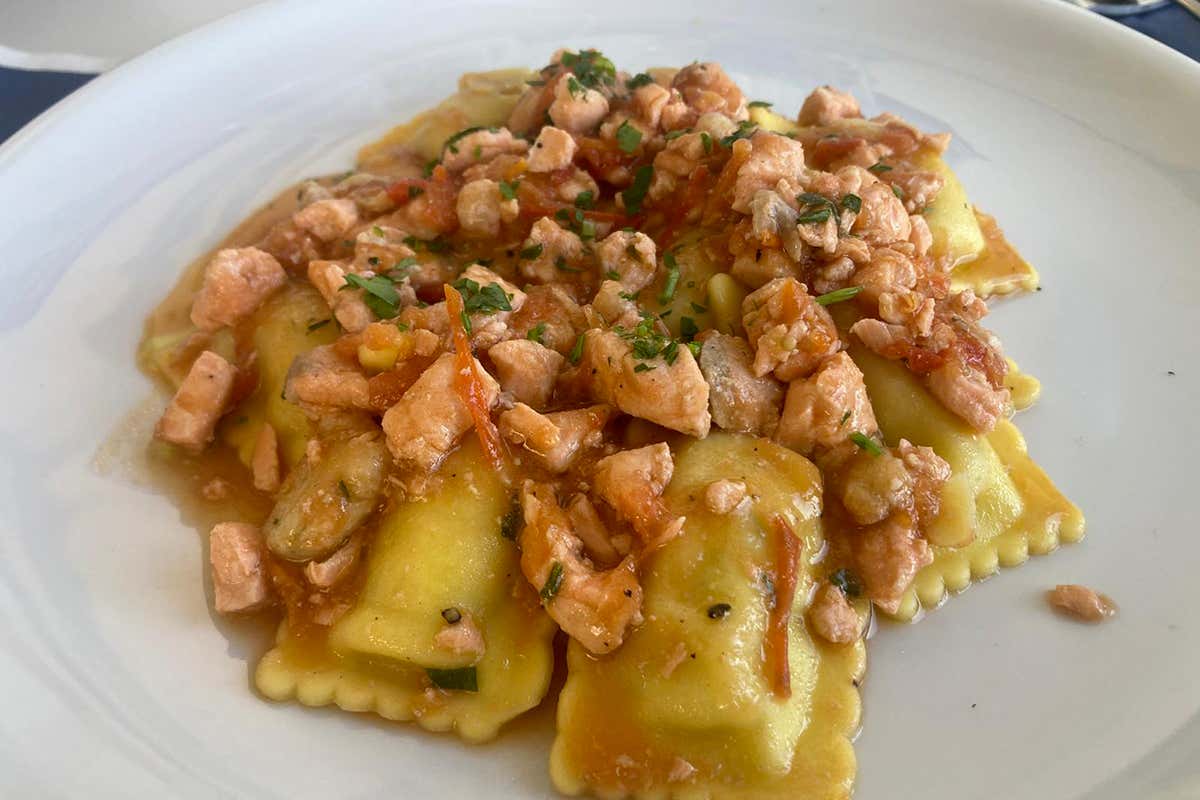 Rettangoli di cernia con pomodorini piccadilly