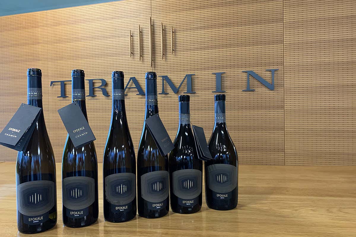 Le bottiglie protagoniste della verticale Cantina Tramin presenta il gioiello custodito in miniera