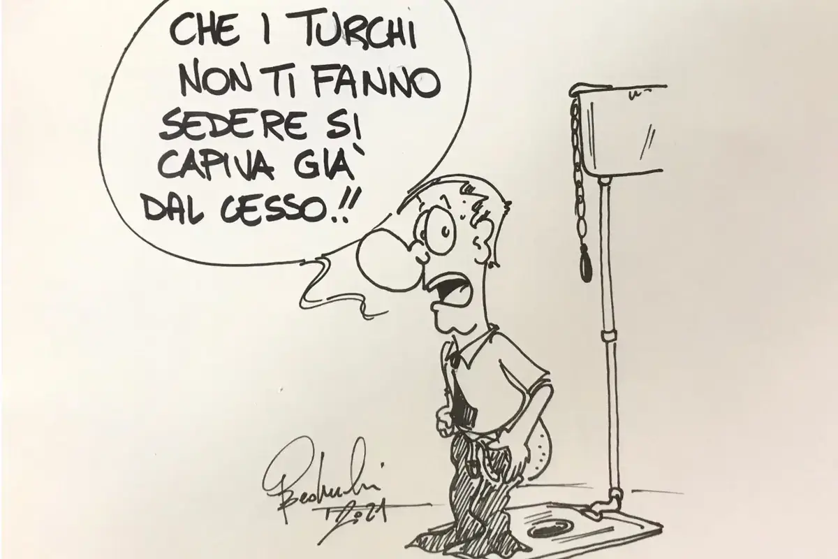 Che i turchi non ti fanno sedere si capiva gi&agrave; dal cesso...