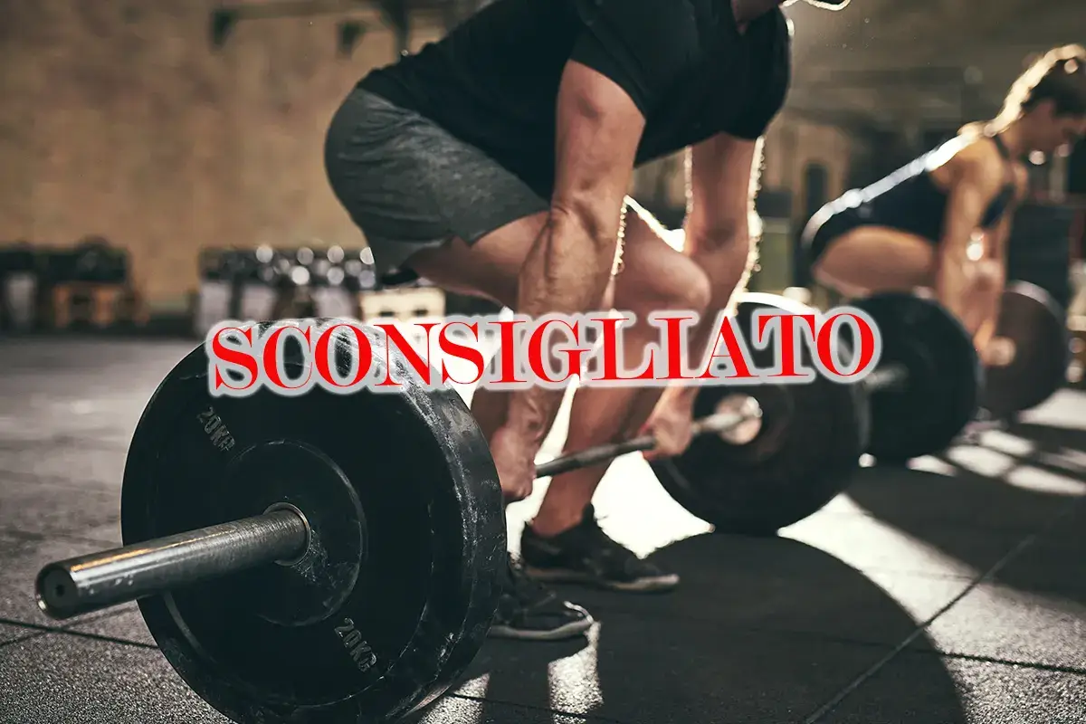 Niente sollevamento pesi e addominali tipo crunch