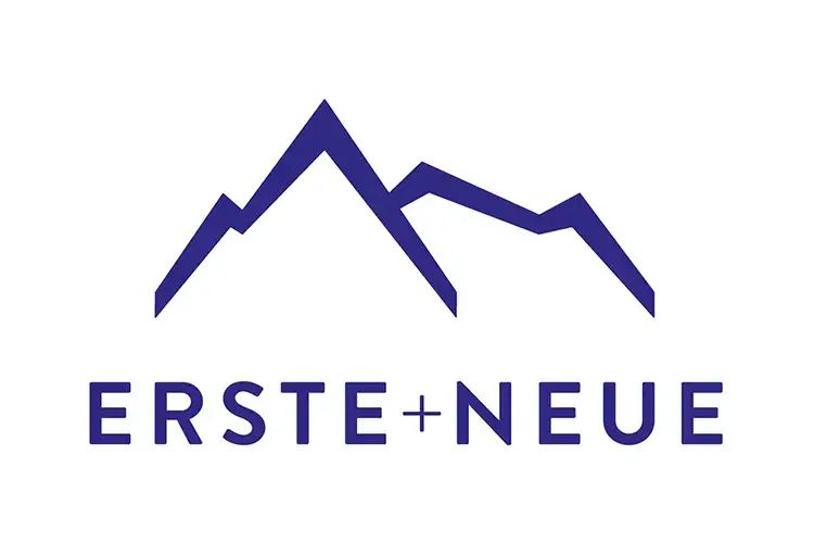 il nuovo logo Erste Neue, montagne nel logo e pi&ugrave; Alto Adige in bottiglia