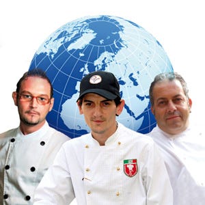 Marco Medaglia, Emanuele Esposito e Mario Caramella